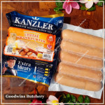Kanzler sausage frozen CHEESE FRANKFURTER beef & chicken 6" 15cm 5pcs 360g